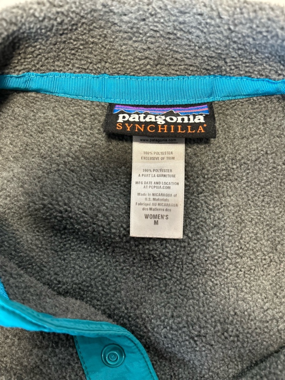 Patagonia Women's Lightweight Synchilla Snap-T Fleece Pullover M - Picture 5 of 5